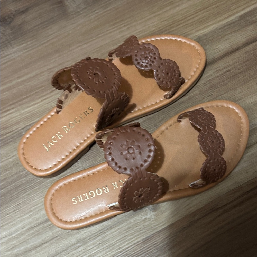 Jack Rogers Women's Lauren II Brown Sandals